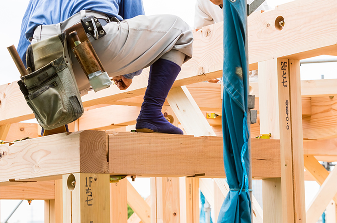 腕のいい職人集団「一生会」による自社施工体制